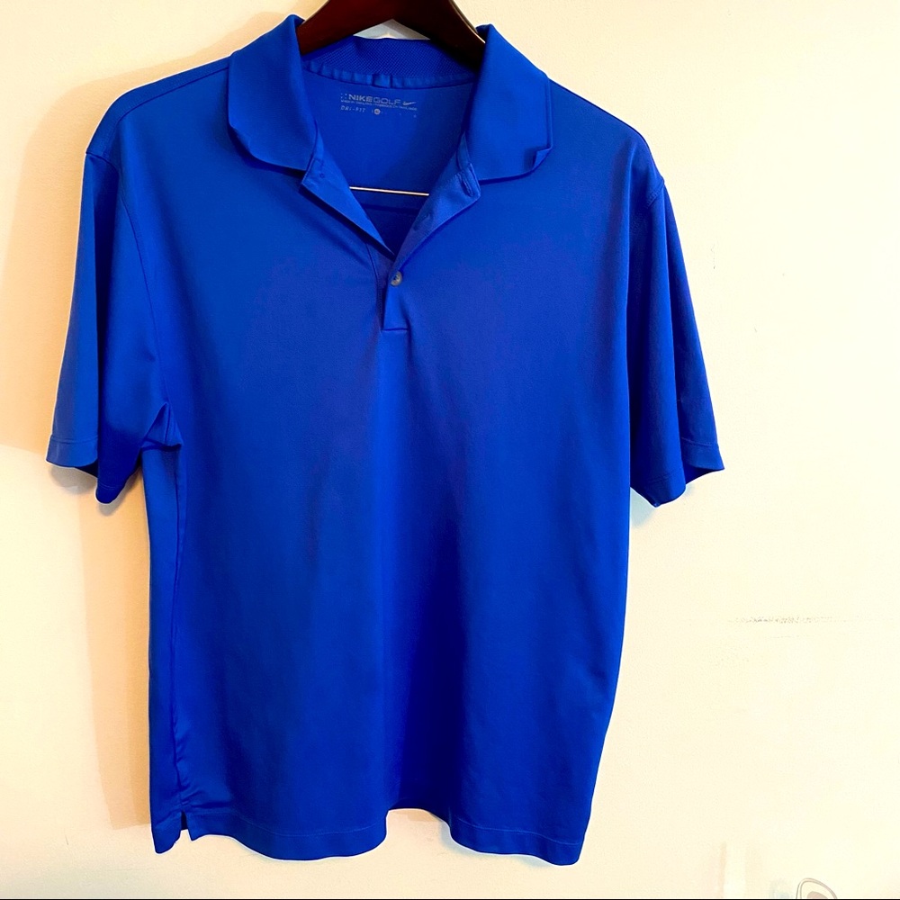 Nike dry fit golf shirt Preowned great condition. Beautiful blue colour
